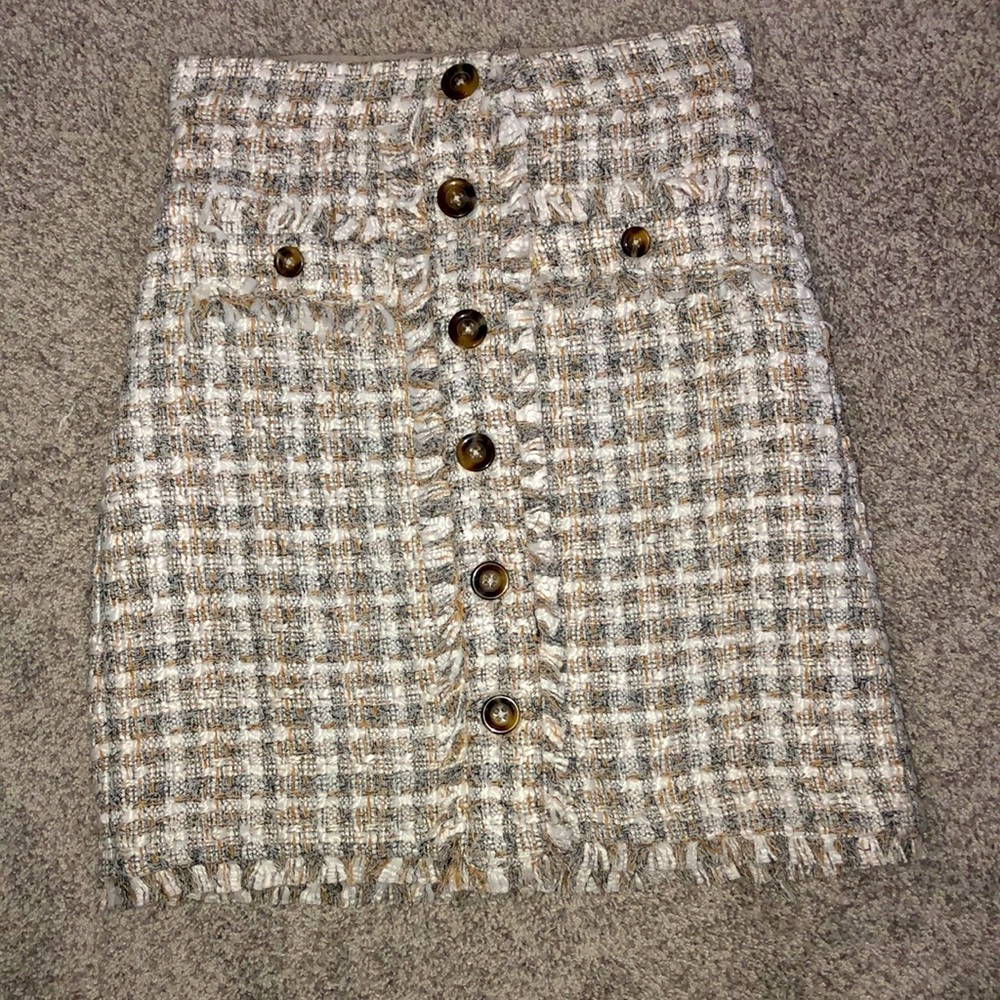 Ann Taylor Tweed Skirt 00P